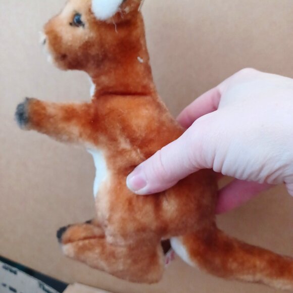 Vintage Mary Meyer Stuffed Animal Kangaroo Lion Hippo Rhino Vermont Toys - Picture 6 of 9